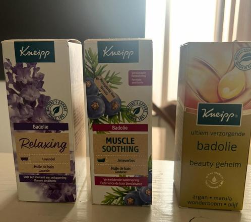 Kneipp badolie 6 flesjes waarvan 3 nieuw in verpakking, Huis en Inrichting, Badkamer | Badtextiel en Accessoires, Zo goed als nieuw