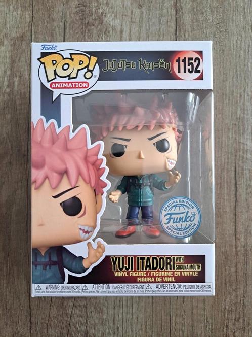 Yuji Itadori with Sukuna Mouth Jujutsu Kaisen Funko Pop, Verzamelen, Poppetjes en Figuurtjes, Zo goed als nieuw, Ophalen of Verzenden