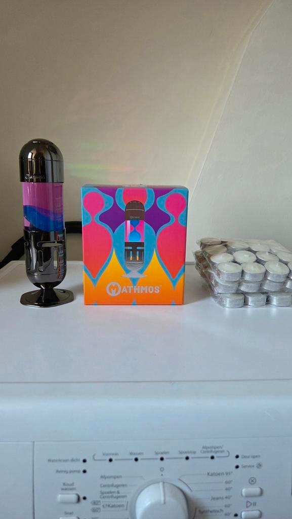 Mathmos mini lavalamp draadloos, Huis en Inrichting, Lampen | Tafellampen, Zo goed als nieuw, Minder dan 50 cm, Metaal, Ophalen of Verzenden
