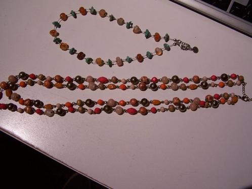 fantasie halskettingen (2)-diverse prijzen, Sieraden, Tassen en Uiterlijk, Kettingen, Zo goed als nieuw, Overige materialen, Overige kleuren