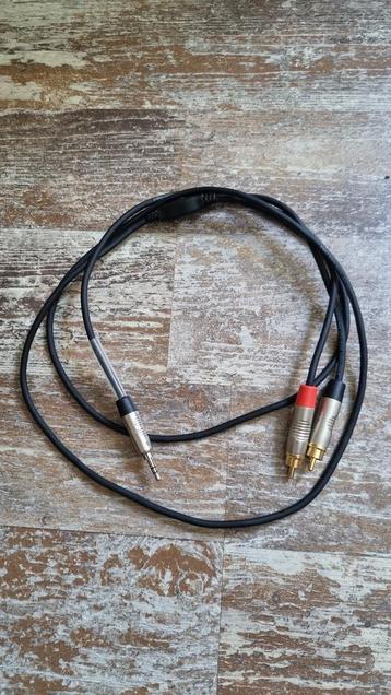 RCA naar 3.5mm jack kabel NJS/rean 1.5 meter beschikbaar voor biedingen