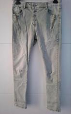 Grijsgroene slimfit jeans met stretch Lexxury maat L/40, Kleding | Dames, Maat 38/40 (M), Ophalen of Verzenden, Zo goed als nieuw