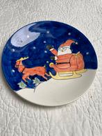 De decoratief bord met kerstafbeelding, Antiek en Kunst, Antiek | Keramiek en Aardewerk, Ophalen