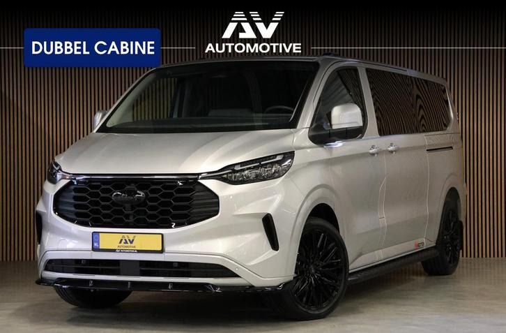 Ford Transit Custom 320 2.0 TDCI 150 PK L2H1 DC LIMITED | L+, Auto's, Bestelauto's, Bedrijf, Te koop, ABS, Achteruitrijcamera