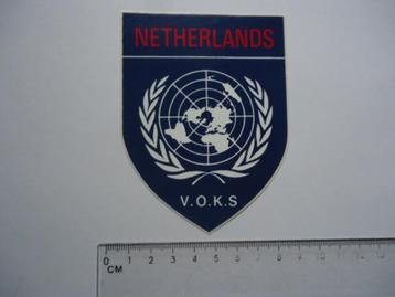 sticker oud LEGER VOKS V.O.K.S. Militair UN Korea strijders beschikbaar voor biedingen