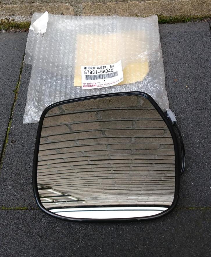 Toyota spiegelglas 87931- 6A040 landcruiser 1998 - 2007, Auto-onderdelen, Spiegels, Toyota, Nieuw, Ophalen of Verzenden