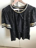 Zwarte kante top maat L nieuw met prijskaartje, Zwart, Maat 42/44 (L), Nieuw, Ophalen of Verzenden