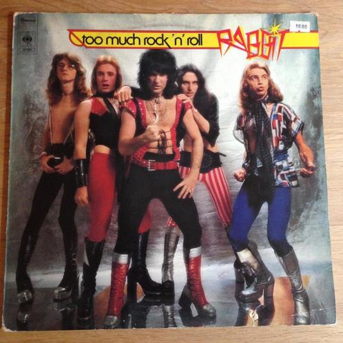 Rabbit - Too Much Rock n Roll LP, Cd's en Dvd's, Vinyl | Hardrock en Metal, Gebruikt, Ophalen