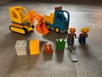 Duplo 4976 + 10812 Bouwplaats Voertuigen, Ophalen of Verzenden, Gebruikt, Complete set, Duplo