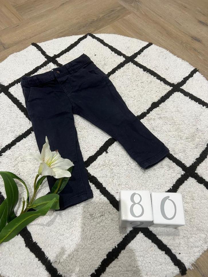 ZGAN navy blauw Mayoral baby pantalon broek jeans 80 cool, Kinderen en Baby's, Babykleding | Maat 80, Zo goed als nieuw, Jongetje of Meisje