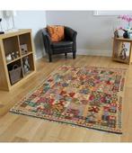 296x187 cm vloerkleed tapijt kelims hand geweven 100% wol, Nieuw, Ophalen of Verzenden
