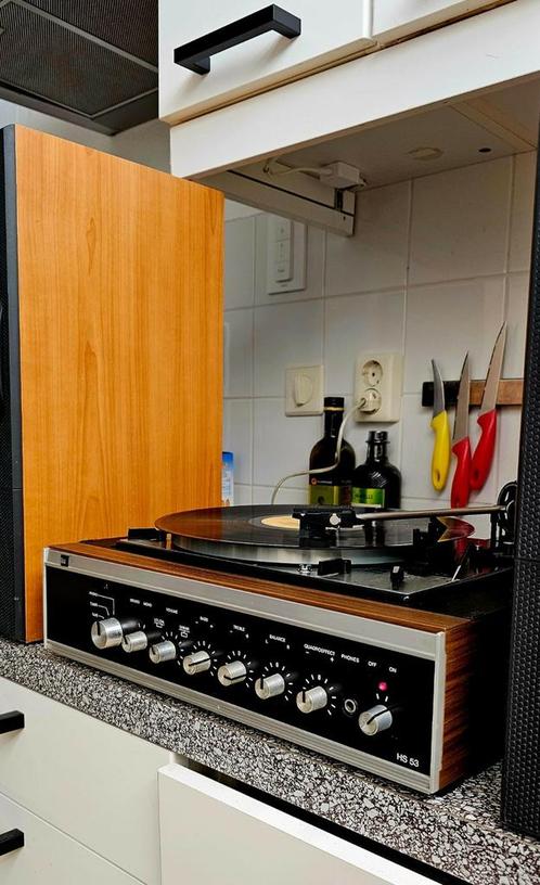 Dual HS53 platenspeler versterker, Audio, Tv en Foto, Stereo-sets, Zo goed als nieuw, Speakers, Ophalen