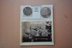 Extra grote 'Heil dem Erneuerer' munt met foto's/postcards, Verzenden, Landmacht, Duitsland, Embleem of Badge
