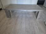 Salontafel grijs eikenmotief - 135x67x40 cm, Huis en Inrichting, Ophalen, 100 tot 150 cm, 50 tot 100 cm, Zo goed als nieuw