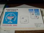 No8029 KLM Amsterdam Atlanta 29 maart 1981 klein formaat Zoe, Postzegels en Munten, Postzegels | Eerstedagenveloppen, Nederland