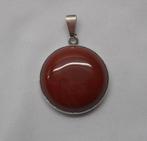 Zilveren hanger met grote steen nr.887