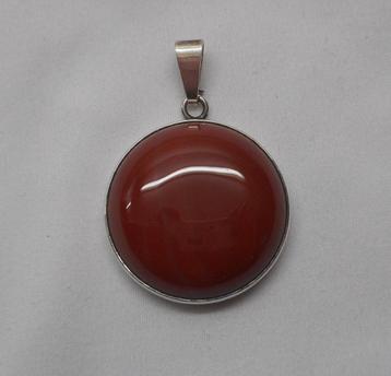 Zilveren hanger met grote steen nr.887 beschikbaar voor biedingen