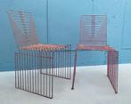 Max Sauze "sculpture" wire chair by 1970, Twee, Design, Gebruikt, Metaal