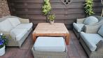 Teak houten tafel circa 120x120, Ophalen, Gebruikt, 100 tot 150 cm, 100 tot 150 cm