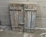 Antieke vintage brocante luiken. 2 setjes!!!, Tuin en Terras, Ophalen of Verzenden, Gebruikt, IJzer, Tuinhek