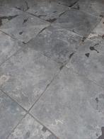 GRATIS, Leisteen tegels 80x80x3 cm., Gebruikt, Natuursteen, Ophalen, Terrastegels