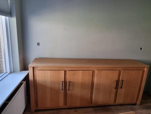 Licht eiken houtendressoir tv meubel, Huis en Inrichting, Kasten | Televisiemeubels, Zo goed als nieuw, Minder dan 100 cm, 200 cm of meer