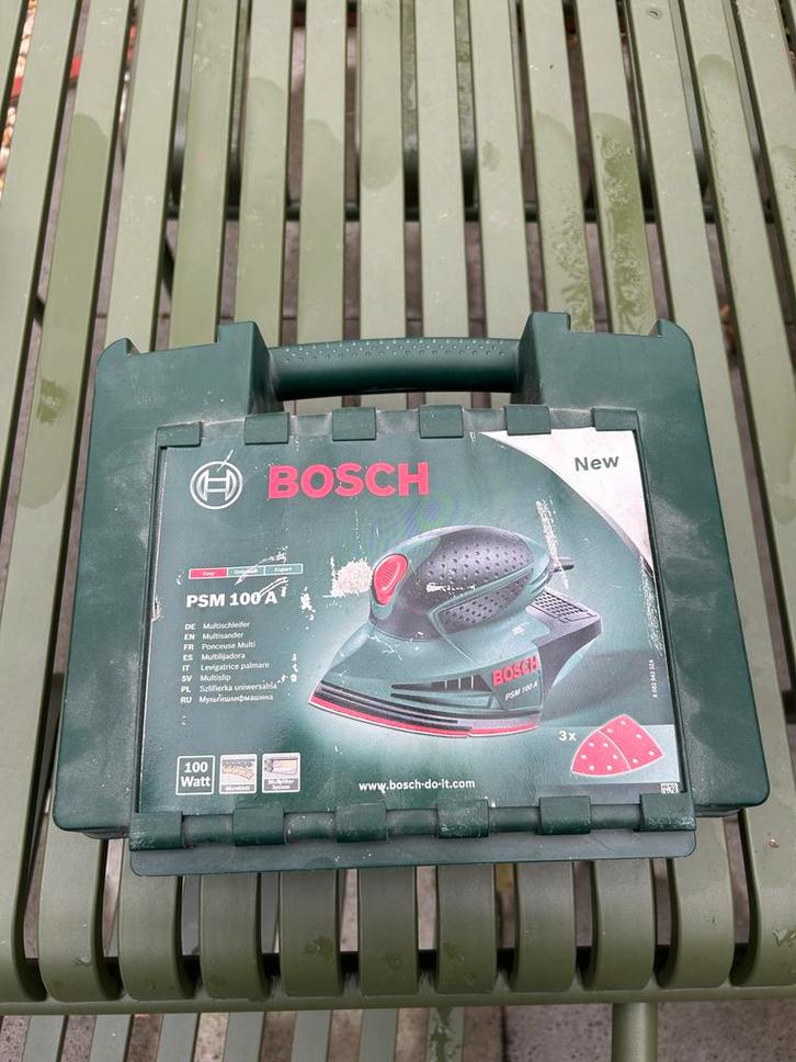 Bosch PSM 100 A Muis Schuurmachine, Doe-het-zelf en Verbouw, Gereedschap | Schuurmachines, Gebruikt, Overige typen, Minder dan 600 watt