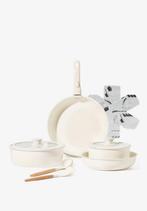 12-Piece Ceramic Cookware Set – Induction Compatible – Used, Ophalen, Overige materialen, Gebruikt, Keramische plaat