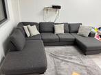 Grote grijze hoekbank inclusief kussens, 100 tot 125 cm, Hoekbank, 300 cm of meer, Ophalen of Verzenden