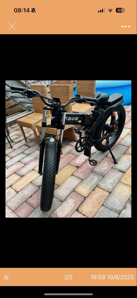 Nieuwe Fatbike - Stoere E-bike!, Fietsen en Brommers, Elektrische fietsen, Nieuw, Overige merken, 55 tot 59 cm, 50 km per accu of meer