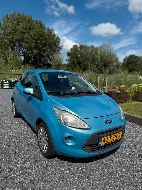 Ford Ka 1.2 51KW 2010 Blauw nieuwe apk + riem vervangen, Auto's, Ford, Particulier, Ka, ABS, Airbags, Airconditioning, Elektrische ramen