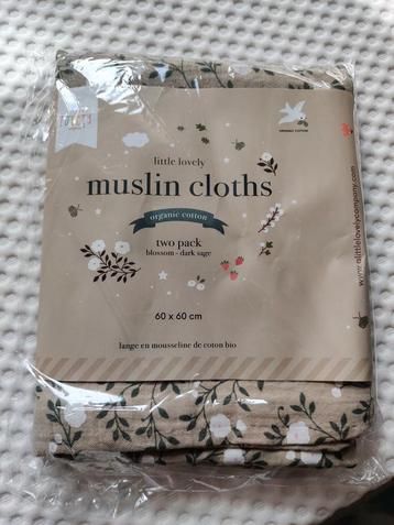 Little Lovely Muslin Doeken - 2 stuks - Nieuw beschikbaar voor biedingen