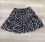 Rok zwart met margrietjes maat S, Kleding | Dames, Ophalen of Verzenden, Zo goed als nieuw, Zwart