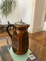 Jaren 20 cacaokan bruin/zwart. Carstens Art Deco, Ophalen of Verzenden