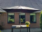 Parasol  HARTMAN Zwart Rechthoek 400x200, Tuin en Terras, Parasols, Ophalen, Kantelbaar, Zo goed als nieuw, Stokparasol