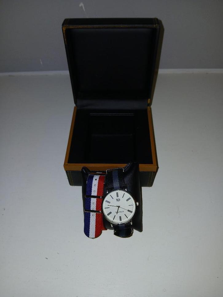 Tailor Dutch herenhorloge in mooie box, Sieraden, Tassen en Uiterlijk, Horloges | Heren, Zo goed als nieuw, Polshorloge, Overige merken
