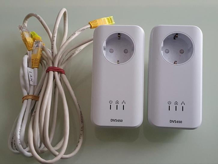 Devolo DVS650 Powerline Adapter Set (2 stuks), Computers en Software, Powerlines, Gebruikt, Ophalen of Verzenden