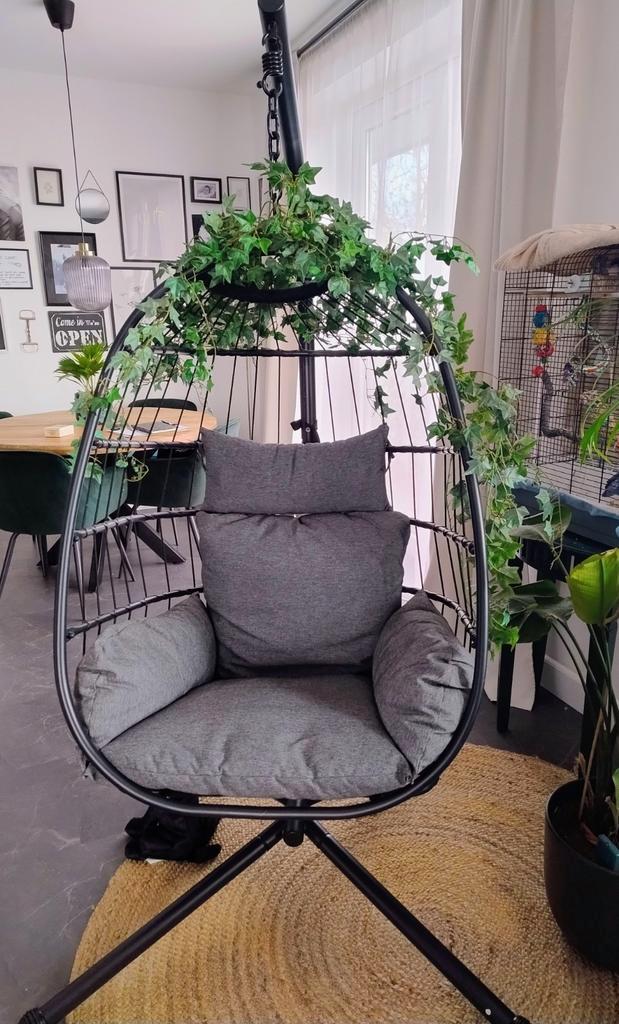 Hangstoel, Tuin en Terras, Tuinstoelen, Zo goed als nieuw, Metaal, Inklapbaar, Ophalen of Verzenden