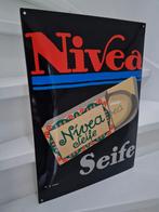 Emaille bord Nivea, Verzamelen, Merken en Reclamevoorwerpen, Ophalen of Verzenden, Zo goed als nieuw, Reclamebord