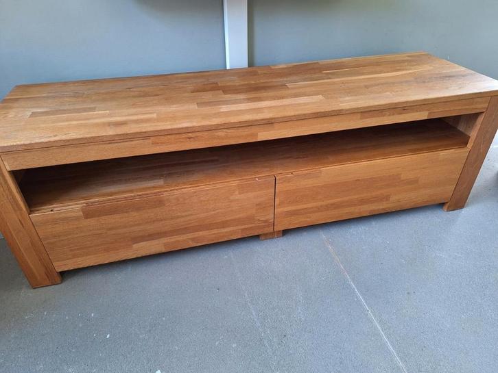 Grenen TV Meubel 150cm - Lades & Open Vak, Huis en Inrichting, Kasten | Televisiemeubels, Ophalen