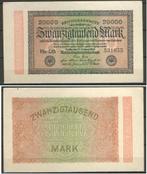 Berlin Berlijn 20000 Mark 1923 Reichsbanknote r-101 jdu, Postzegels en Munten, Bankbiljetten | Europa | Niet-Eurobiljetten, Ophalen of Verzenden