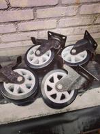 15.5 cm zwenkwielen, Doe-het-zelf en Verbouw, Zwenkwielen, Ophalen, Zo goed als nieuw