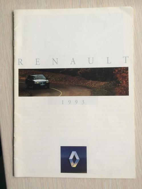 Brochure / Folder Renault Programma 1993, Boeken, Auto's | Folders en Tijdschriften, Gelezen, Renault, Ophalen of Verzenden