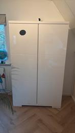Kledingkast wit hoogglans, Huis en Inrichting, Kasten | Kledingkasten, Ophalen, 100 tot 150 cm, Zo goed als nieuw, 150 tot 200 cm