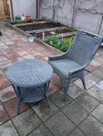 Wicker Tuinset met Tafel en Stoel, Tuin en Terras, Gebruikt, Wicker, Stoel, Tuinset