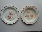 2 emaille kinder bordjes., Antiek en Kunst, Antiek | Speelgoed, Ophalen of Verzenden