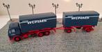 Herpa 144490 Mercedes 2538 Sk94 6x4, container Worms, 1/87, Ophalen of Verzenden, Zo goed als nieuw, Bus of Vrachtwagen, Herpa