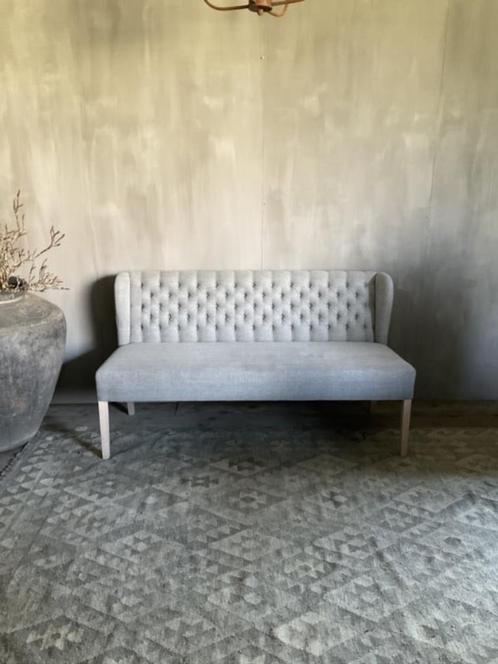 Eetkamerbank  Tinel, nieuw *SALE*, Huis en Inrichting, Stoelen, Zo goed als nieuw, Drie, Stof, Overige kleuren, Ophalen