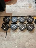 8x Showtec Compact Par 7 Tri met flightcase, Ophalen, Zo goed als nieuw, Licht