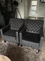 Twee mooie antracietkleurige fauteuils, van het merk Olav., Ophalen, Minder dan 75 cm, Zo goed als nieuw, Stof
